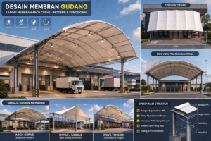 Jasa Pembuatan Kanopi Membran di Balangan Kalimantan Selatan Profesional & Bergaransi