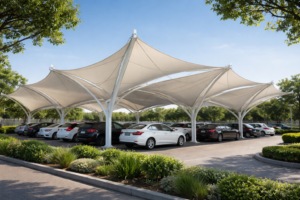 Jasa Pembuatan Kanopi Membran di Bontang Kalimantan Timur – Solusi Modern, Estetik, dan Tahan Lama