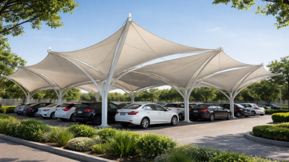 Jasa Pembuatan Kanopi Membran di Bontang Kalimantan Timur – Solusi Modern, Estetik, dan Tahan Lama