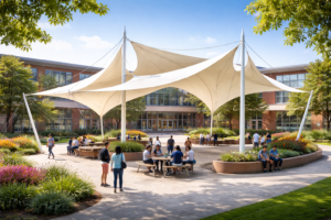 Jasa Pembuatan Kanopi Membran di Kelapa Gading Jakarta Utara | Desain Modern & Struktur Tahan Lama