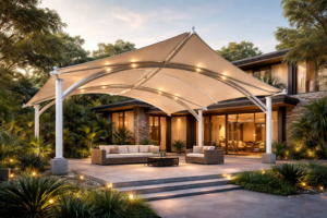 Jasa Pembuatan Kanopi Membran di Pontianak Kalimantan Barat Profesional dan Bergaransi