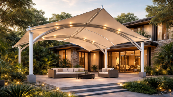 Jasa Pembuatan Kanopi Membran di Pontianak Kalimantan Barat Profesional dan Bergaransi