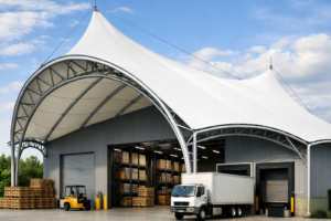 Jasa Pembuatan Kanopi Membran di Barito Kuala Kalimantan Selatan Profesional & Bergaransi