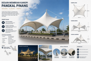 Jasa Pembuatan Kanopi Membran di Pangkal Pinang Bangka Belitung, Solusi Modern untuk Tampilan Bangunan Lebih Elegan