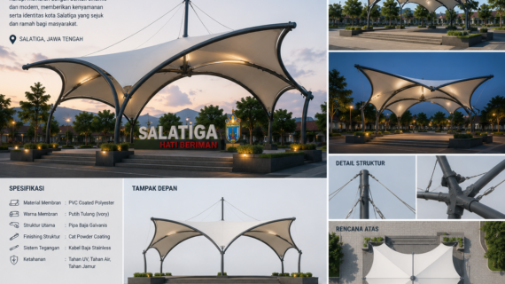 Jasa Pembuatan Kanopi Membran di Sidomukti Salatiga – Solusi Modern & Elegan