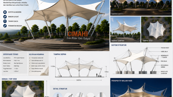 Jasa Pembuatan Kanopi Membran di Cimahi Tengah, Solusi Modern untuk Hunian dan Bisnis Anda